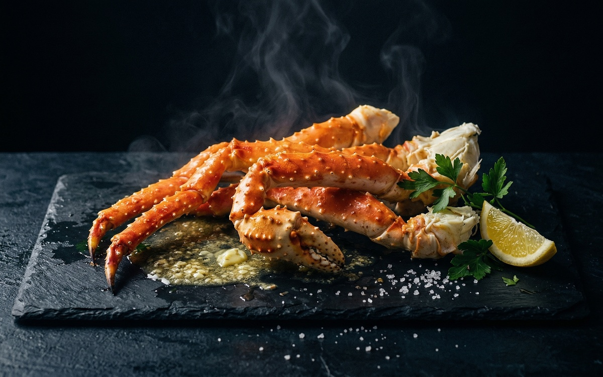 Butter-Steamed King Crab Legs