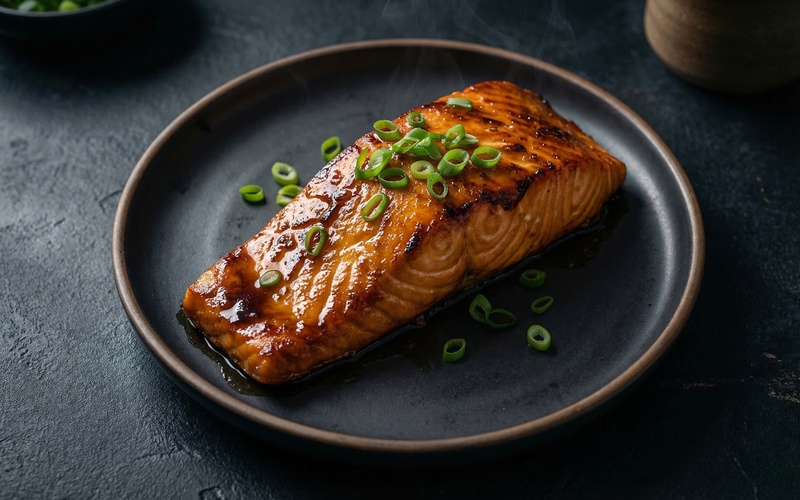 Miso-Glazed Coho Salmon