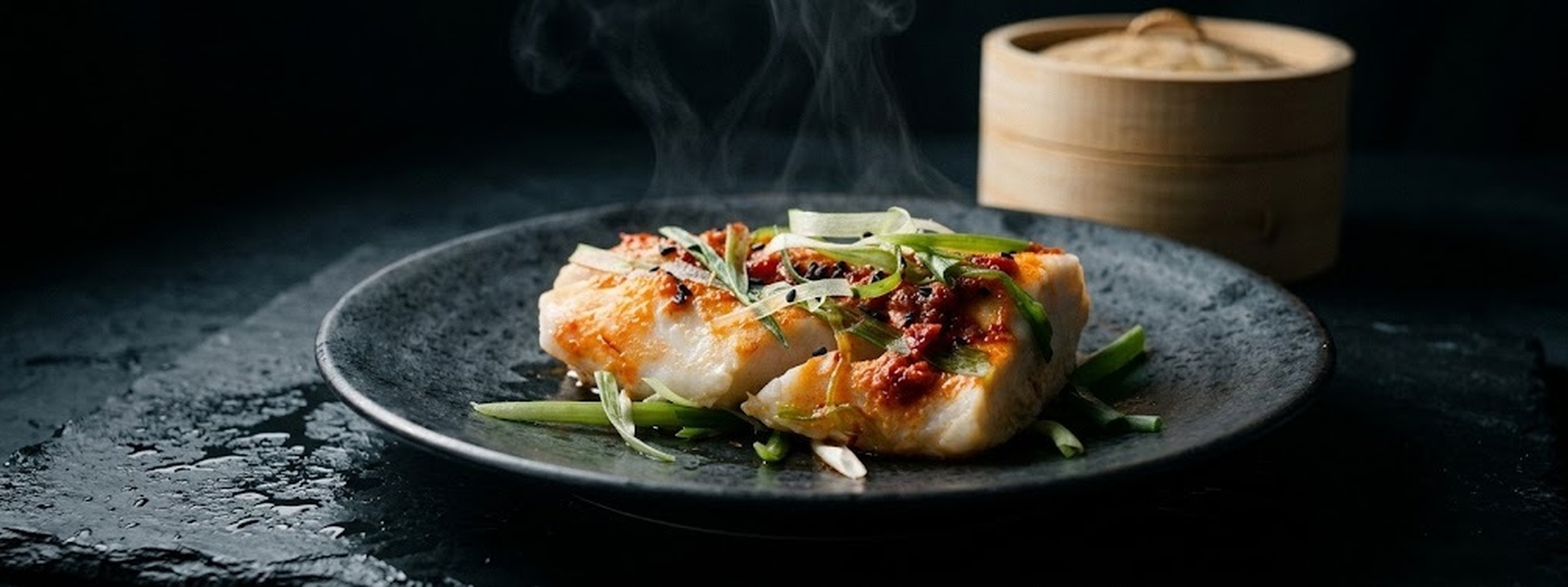 Steamed Szechwan Alaska Cod